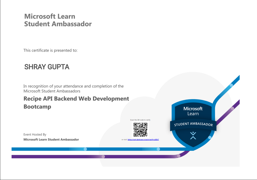 Backend API Certificate