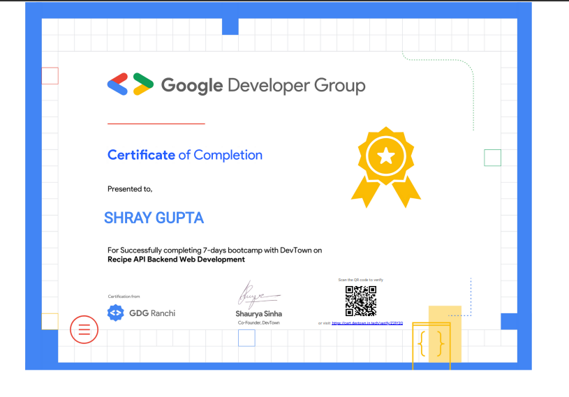 Google Backend API Cert
