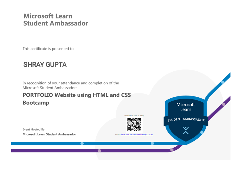 Microsoft Portfolio Cert